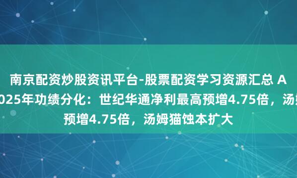 南京配资炒股资讯平台-股票配资学习资源汇总 A股游戏公司2025年功绩分化：世纪华通净利最高预增4.75倍，汤姆猫蚀本扩大
